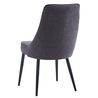 Set of 2 Koda Fabric Dining Chairs – Mid-Century Modern Design