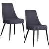 Set of 2 Koda Fabric Dining Chairs – Mid-Century Modern Design