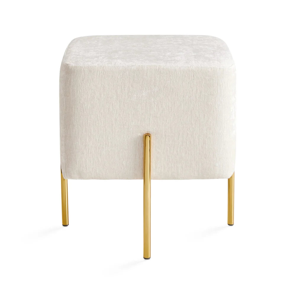 Buy Ottoman with Polished Gold Legs for living room in Montreal or qubec