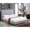  Light Grey Linen Queen Bed 