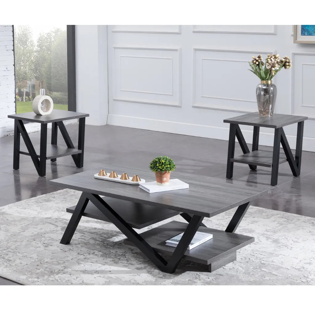 Modern coffee table set with side tables 