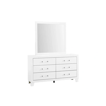 Lucia White dresser with mirror 