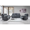 Gray reclining sofa set for modern living room 