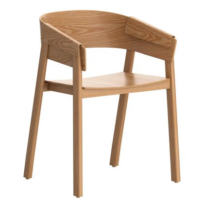 Mateo Mid-Century Modern Dining Chairs, Set of 2 – Solid Oak