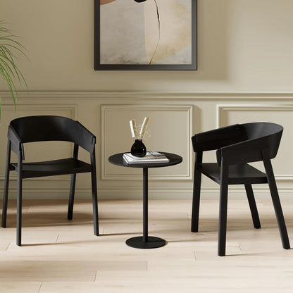 Mateo Mid-Century Modern Dining Chairs, Set of 2 – Solid Oak