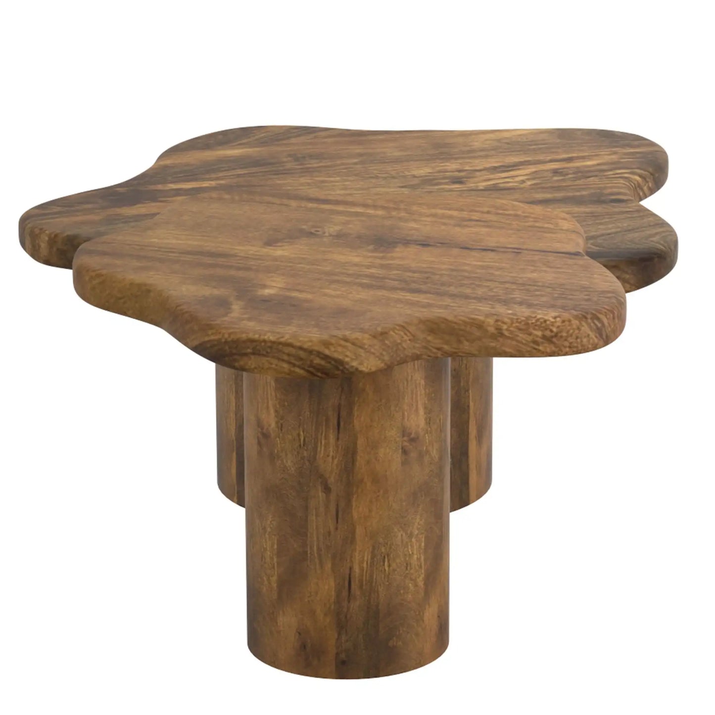 Mayal 2-Piece  Coffee Table Set With Solid Mango Wood, Modern Style
