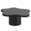Mayal Black Coffee Table – Solid Mango Wood, Mid-Century Modern Style