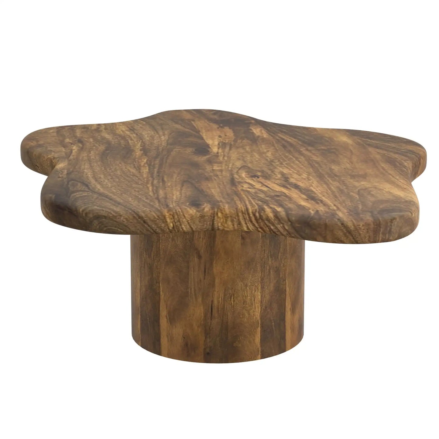 Mayal 2-Piece  Coffee Table Set With Solid Mango Wood, Modern Style