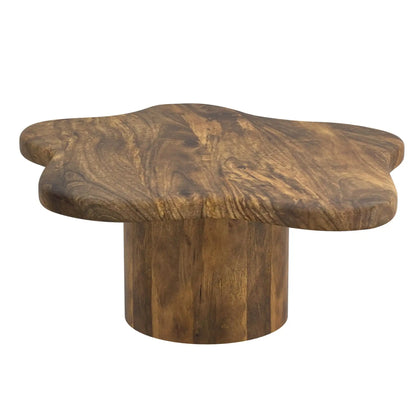 Mayal 2-Piece  Coffee Table Set With Solid Mango Wood, Modern Style