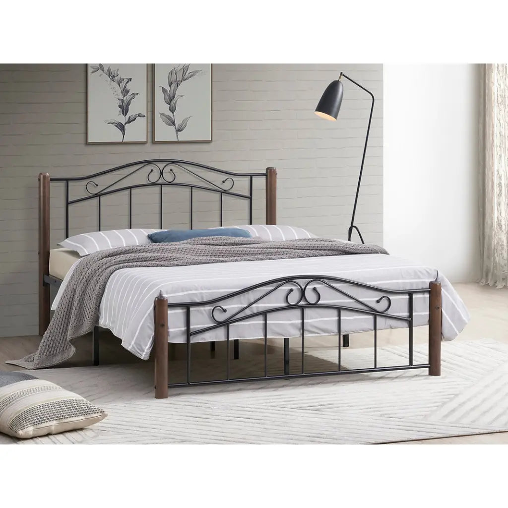 Double Bed Frame with Mattress Support