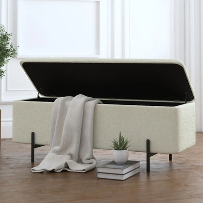 Modern Storage Ottoman Bench – Sleek Design & Hidden Storage