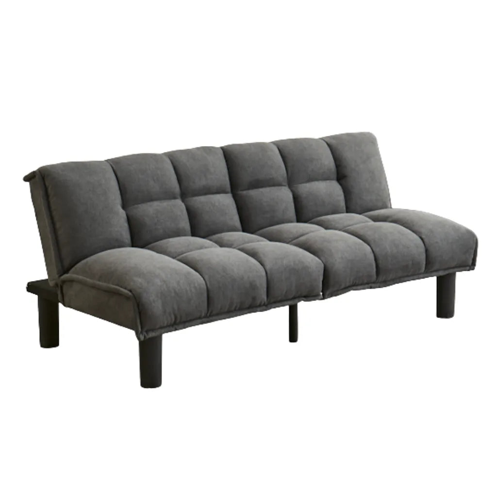 Gray futon sofa at an affordable price