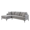Grey Sectional Sofa with Storage & Chaise