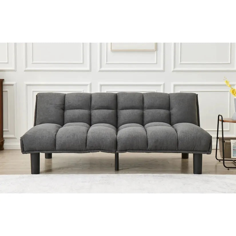 Grey futon sofa bed