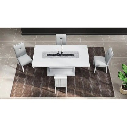 Dining table set with chairs
