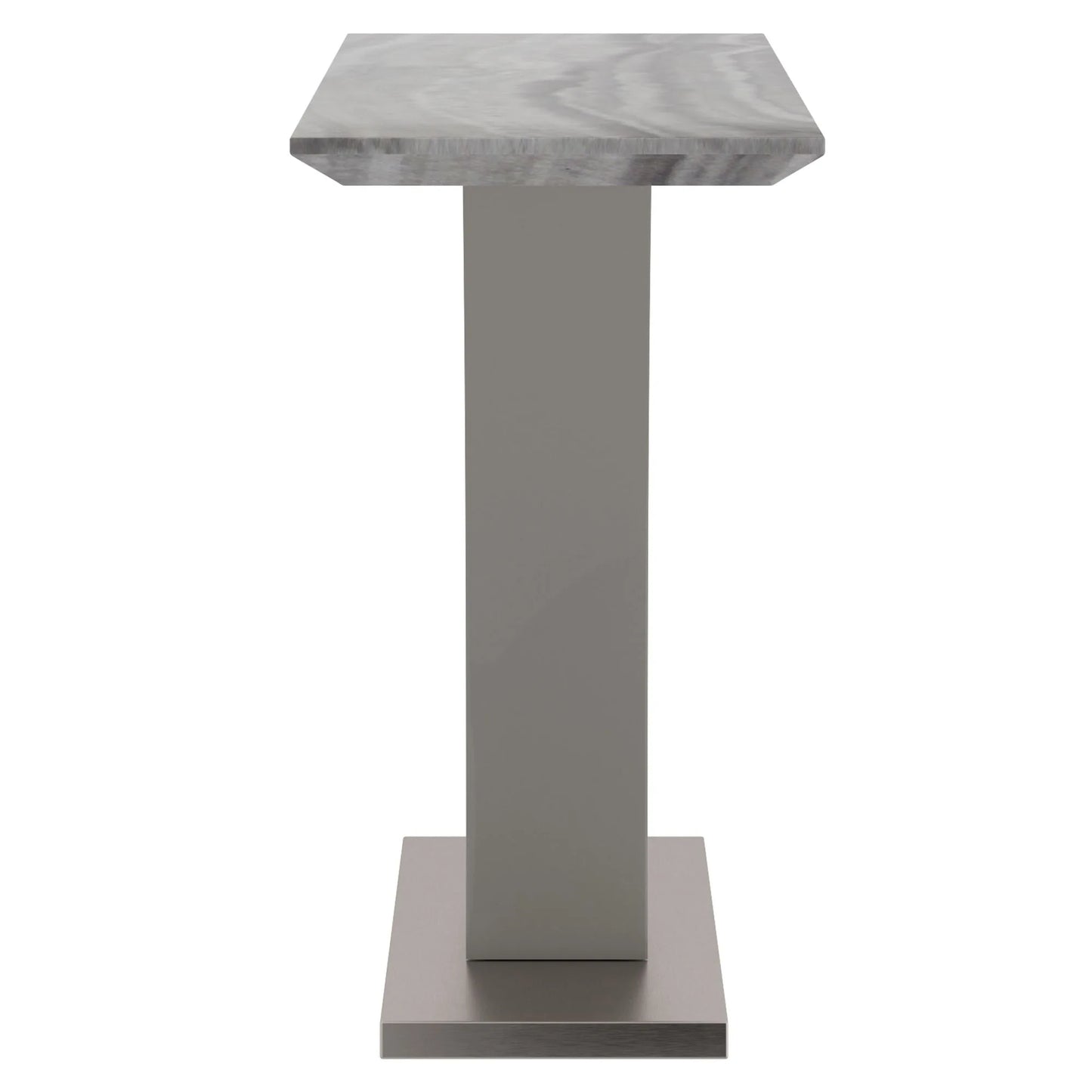 Napoli Modern Console Table With Light Grey Faux Marble with Top