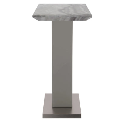 Napoli Modern Console Table With Light Grey Faux Marble with Top