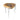 Natural Wood Side Table with Cast Metal – Handmade Acacia Wood