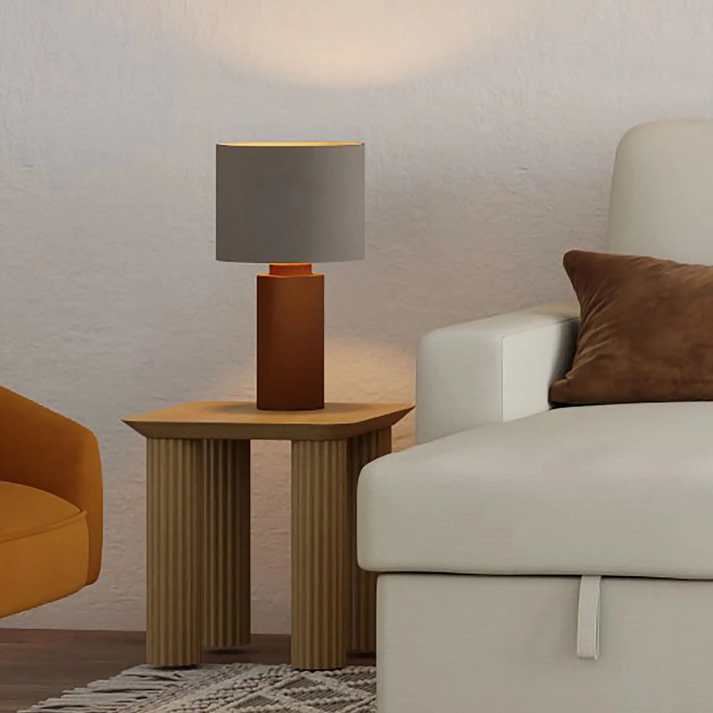 Sangra Black Mango Wood Side Table – Modern Accent for Living Spaces