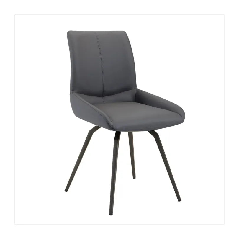 Nona Swivel Leatherette Dining Chair – Commercial-Grade Comfort
