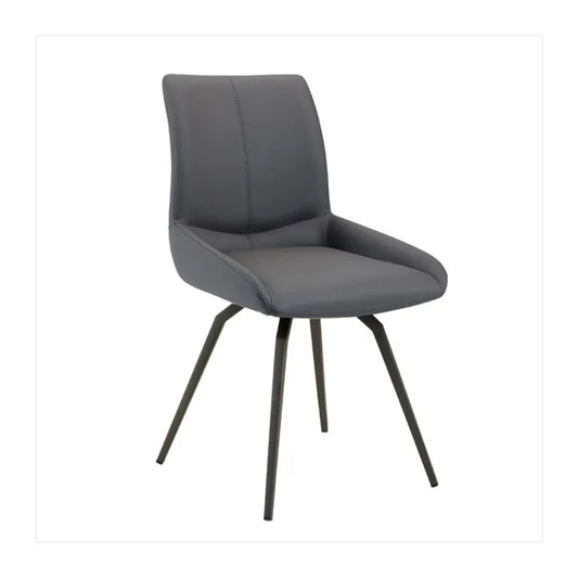 Nona Swivel Leatherette Dining Chair – Commercial-Grade Comfort