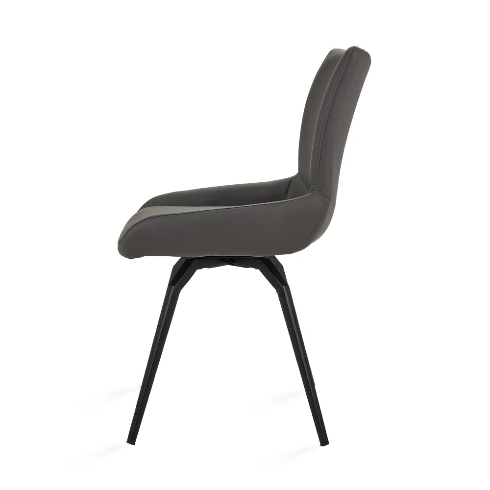 Nona Swivel Leatherette Dining Chair – Commercial-Grade Comfort