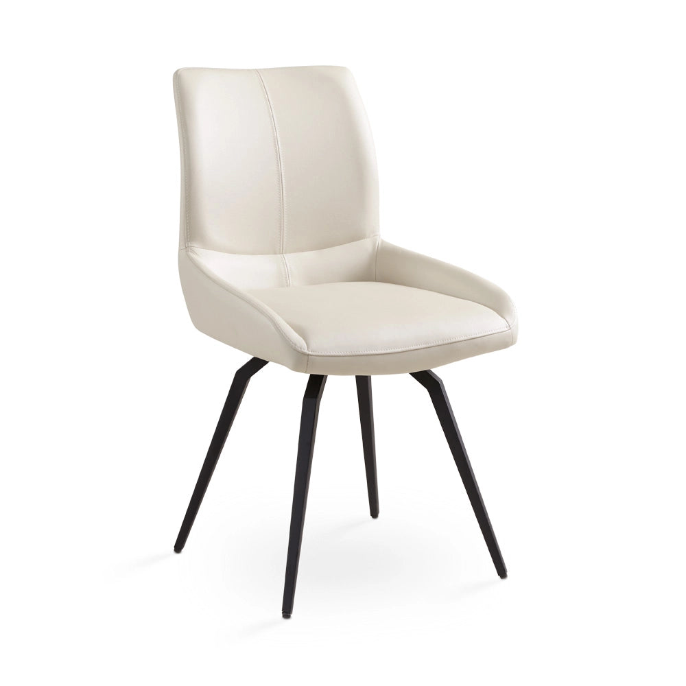 Nona Swivel Leatherette Dining Chair – Commercial-Grade Comfort