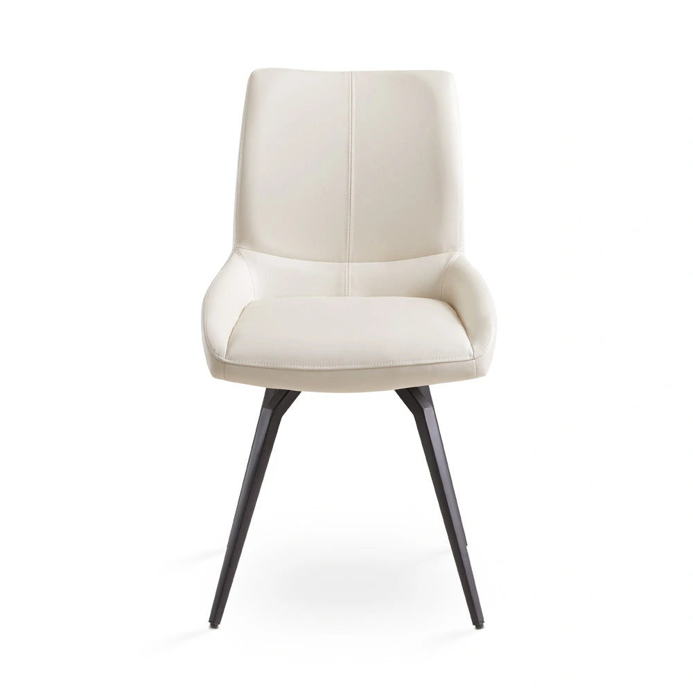 Nona Swivel Leatherette Dining Chair – Commercial-Grade Comfort