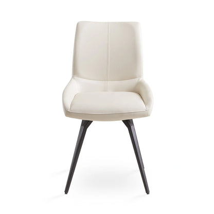 Nona Swivel Leatherette Dining Chair – Commercial-Grade Comfort