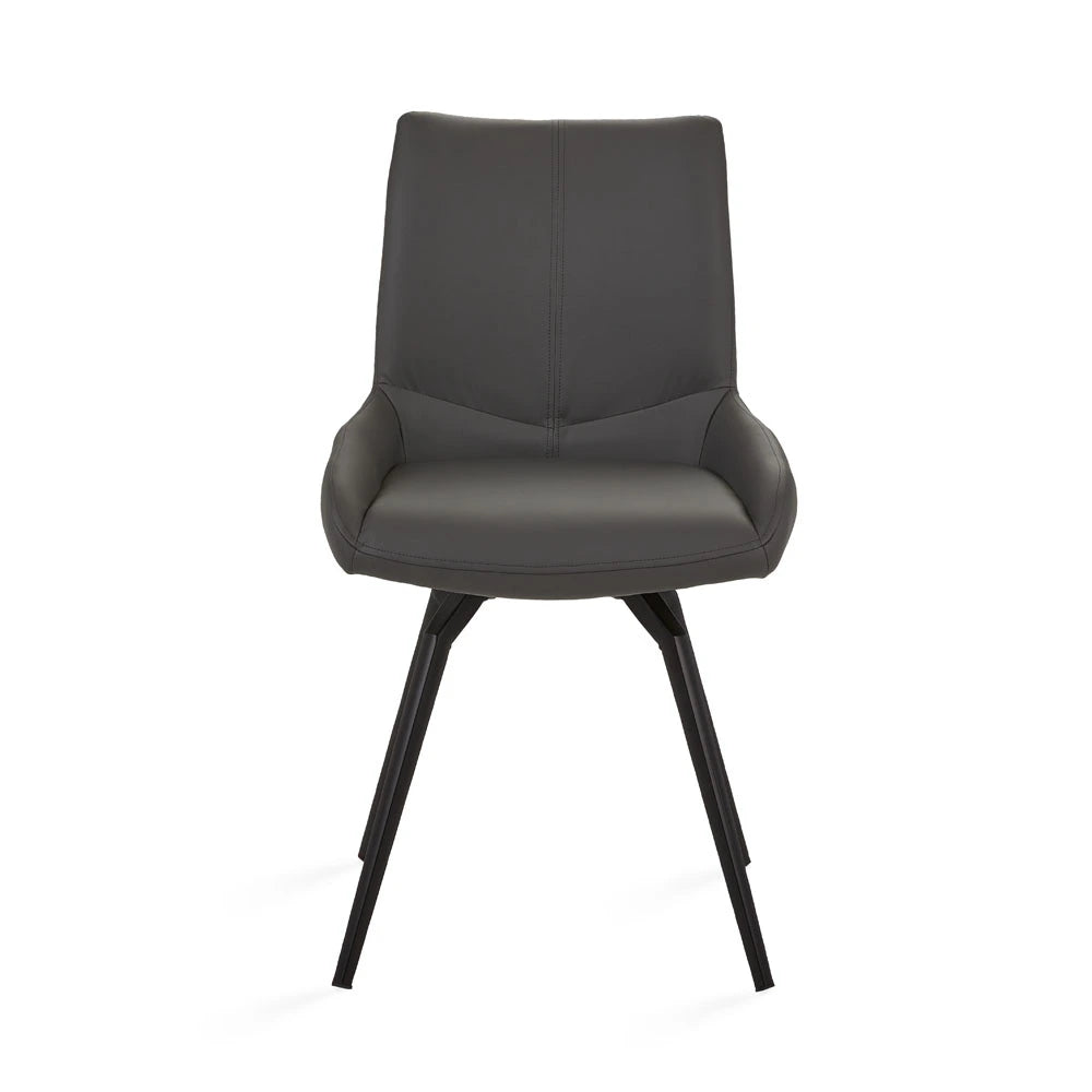 Nona Swivel Leatherette Dining Chair – Commercial-Grade Comfort