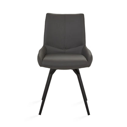 Nona Swivel Leatherette Dining Chair – Commercial-Grade Comfort