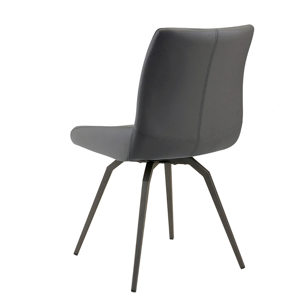 Nona Swivel Leatherette Dining Chair – Commercial-Grade Comfort