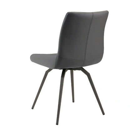 Nona Swivel Leatherette Dining Chair – Commercial-Grade Comfort