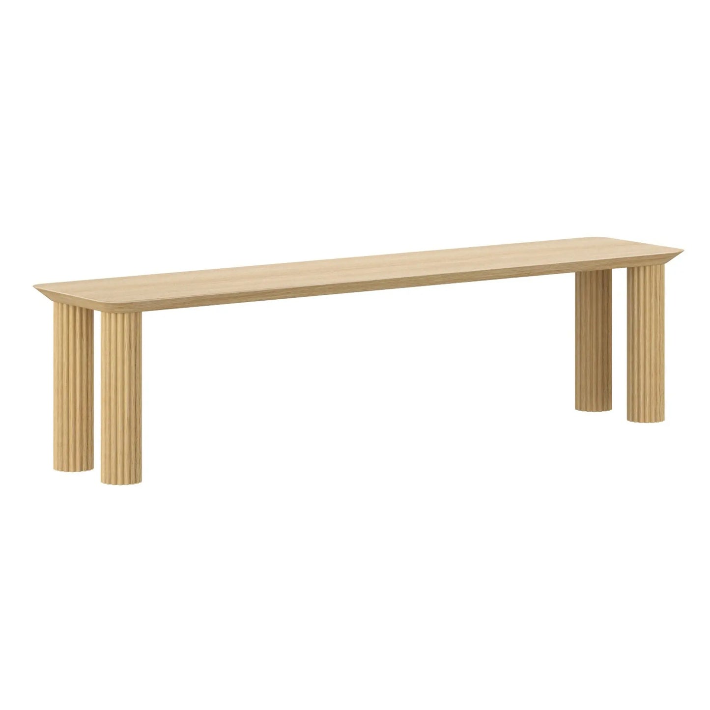 Sangra 71 Wood Dining Bench – Solid Mango with Natural Finish