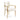 Oliver Modern Dining Chair with Arms – Ivory & Gold Luxe Design