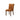 Orange Upholstered Dining Chairs – Linen-Look Fabric Chairs - Set of 2