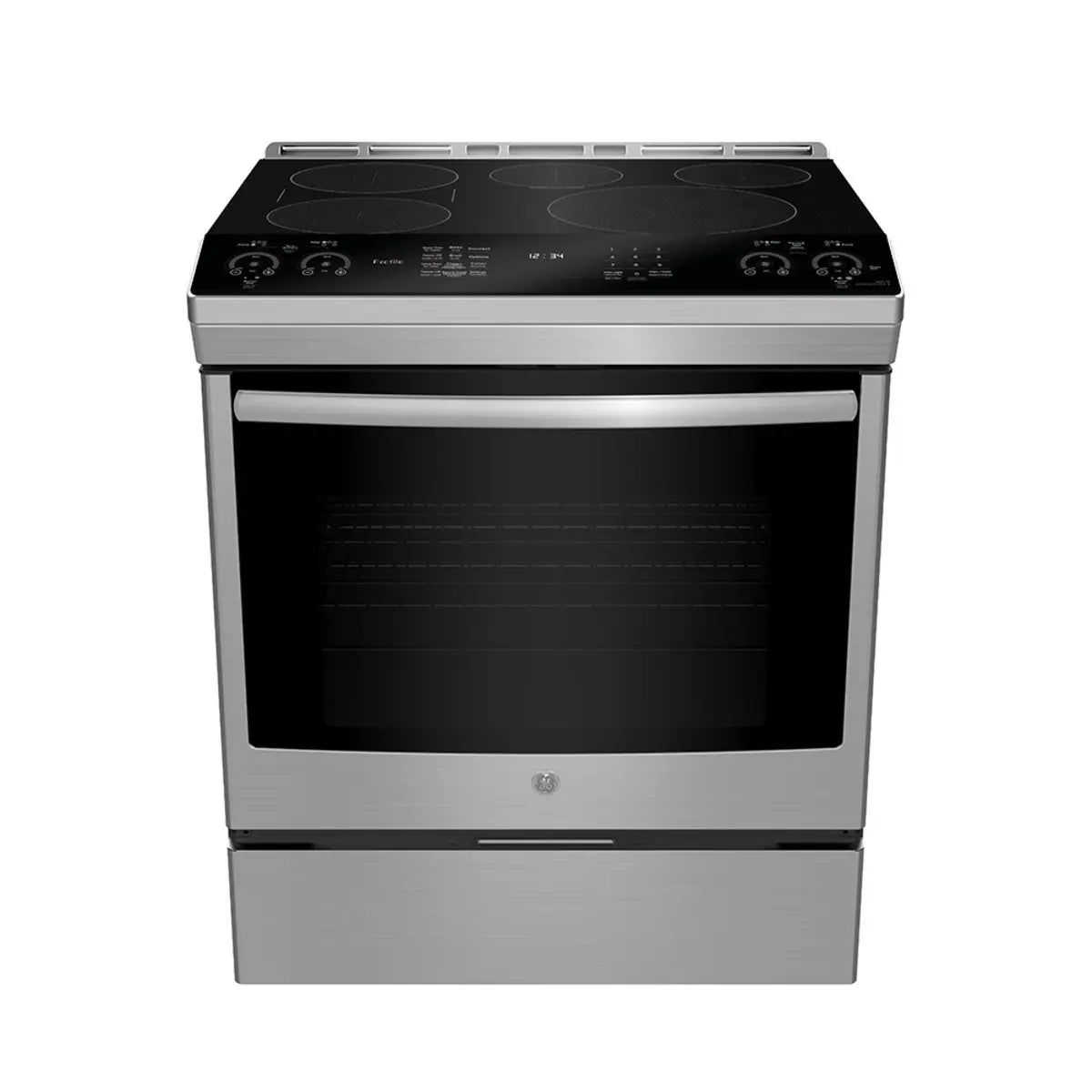 GE Profile 30" Slide-In Induction Range – Air Fry – No Preheat – Stainless Steel – PCHS920YMFS