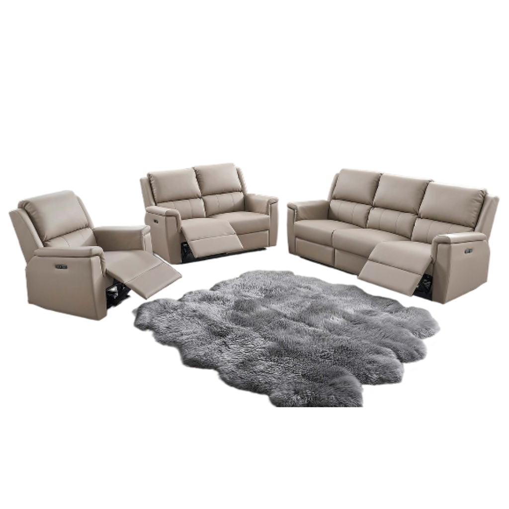 3pc PU Power Recliner Sofa Set for living room
