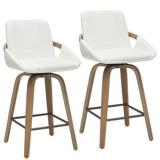 Parker 26 Swivel Counter Stools with Arms - Set of 2