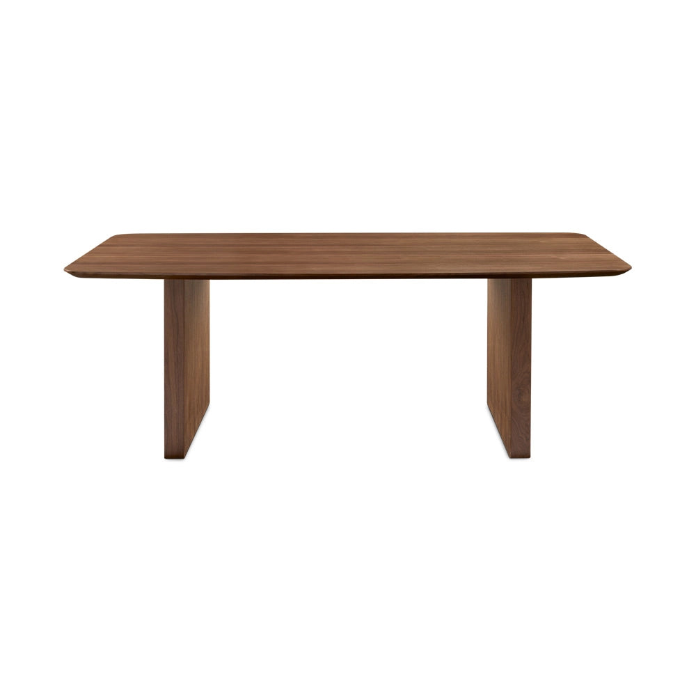 Pauline Walnut Veneer Dining Table –  Wood Table for Dining Space