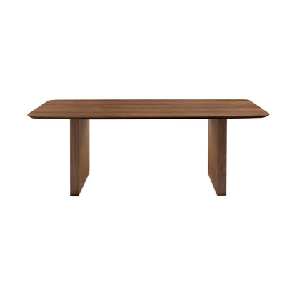 Pauline Walnut Veneer Dining Table –  Wood Table for Dining Space
