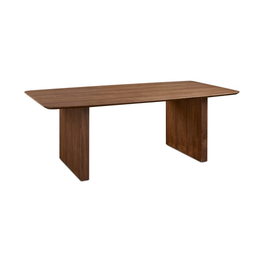 Pauline Walnut Veneer Dining Table –  Wood Table for Dining Space