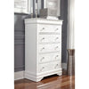 Pompei white 5-Drawer Chest of Drawers