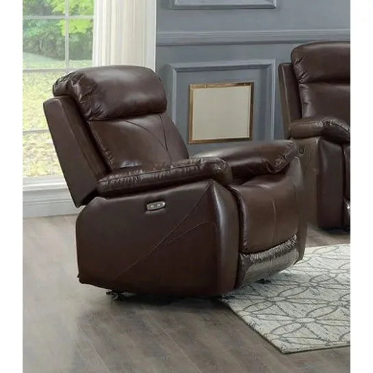 Leather Power Recliner Chair with Rocker For living room