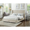 Beige Queen Storage Bed with Drawers