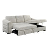 Gray sectional sofa with storage drawers For sale