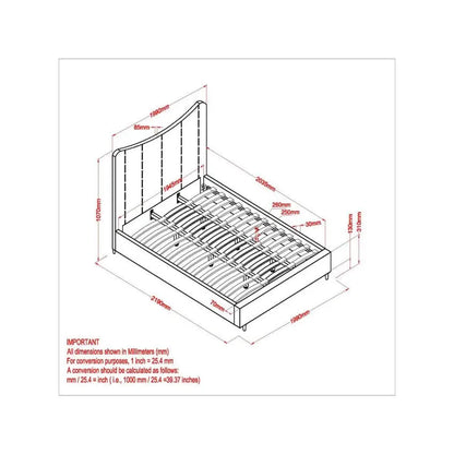 Rimo 78″ Grey Upholstered King Platform Bed With Linen-Look Headboard