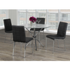 Dining table set with black chairs 