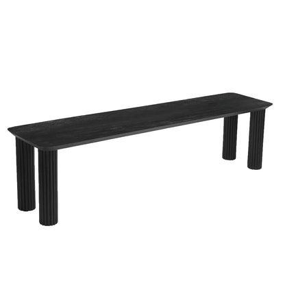 Sangra 71 Wood Dining Bench – Solid Mango with Natural Finish
