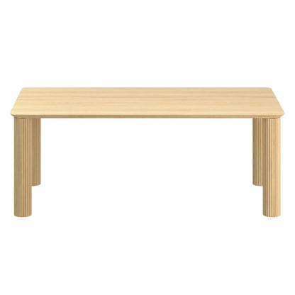 Sangra 79 Solid Wood Dining Table with Natural Finish